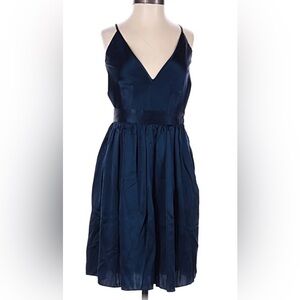 Chic Backless Navy Dress